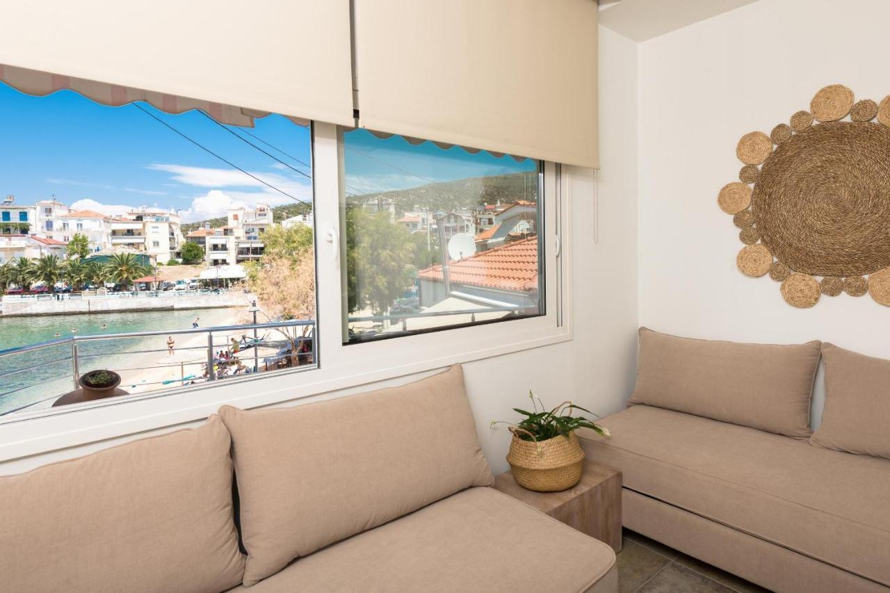 Konstantinou Deluxe Apartments Skála Marión Bagian luar foto